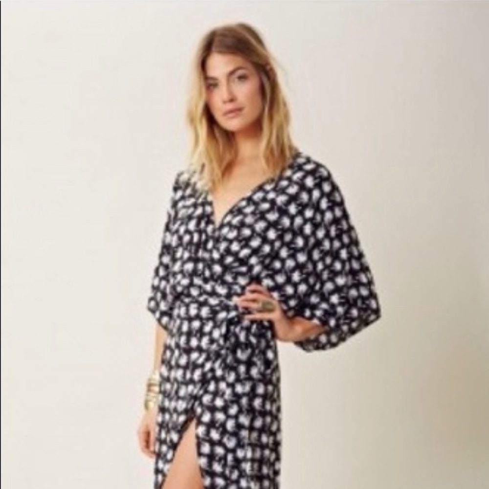 **REDUCED!!!** Cleo retro palm wrap dress
